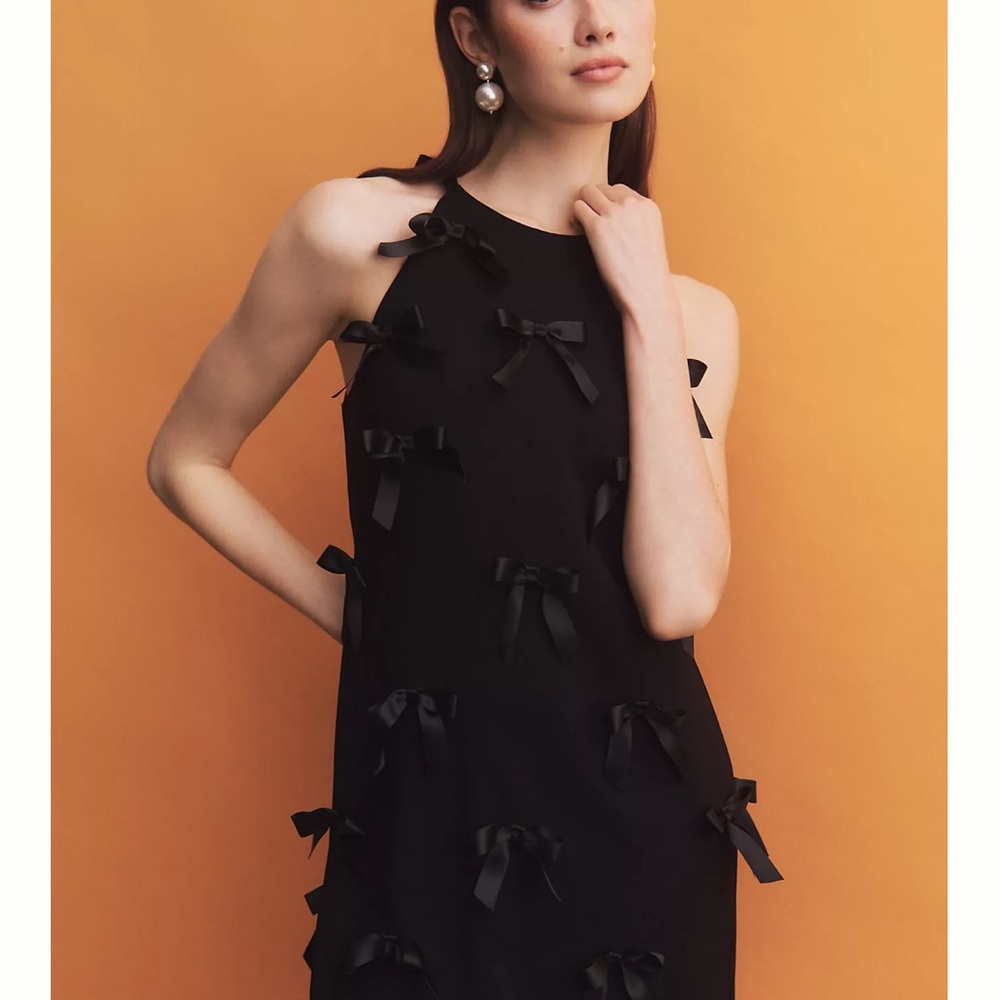 Hutch Black Mini Dress with bows